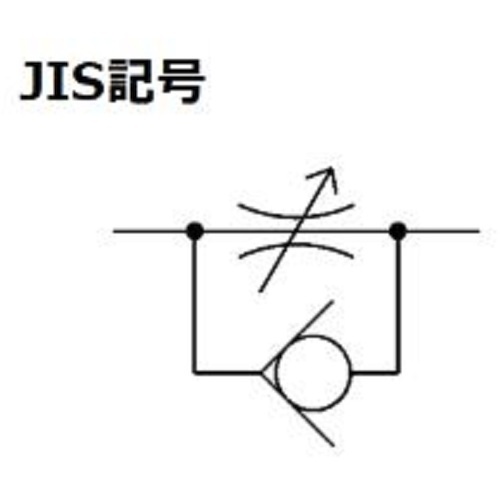 CKD ダイヤル付スピードコントローラ インラインタイプ【DSC-S1-10-H88】