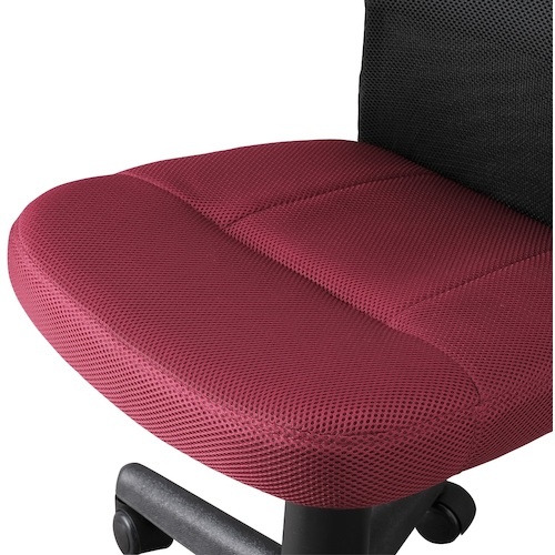 IRIS 517665 メッシュバックチェア ボルドー【OFC-MB-R】
