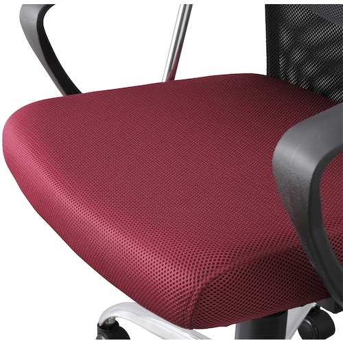 IRIS 517668 メッシュバックチェア ハイバック OFCーMBH-R ボルドー【OFC-MBH-R】