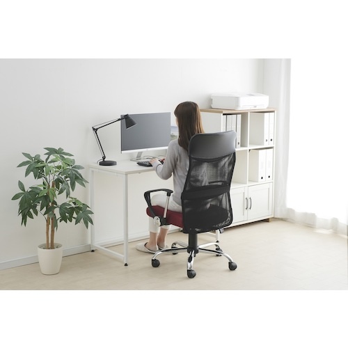 IRIS 517668 メッシュバックチェア ハイバック OFCーMBH-R ボルドー【OFC-MBH-R】