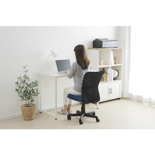 IRIS 517664 メッシュバックチェア ネイビー【OFC-MB-N】