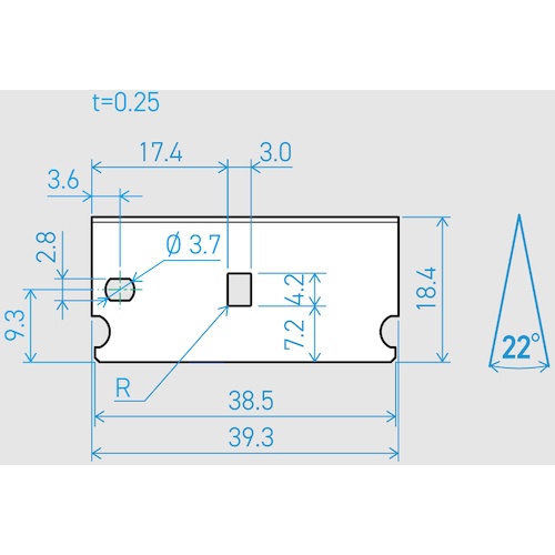 貝印刃物 機械刃 E39-6C 22°(200枚セット)【750BH2029】