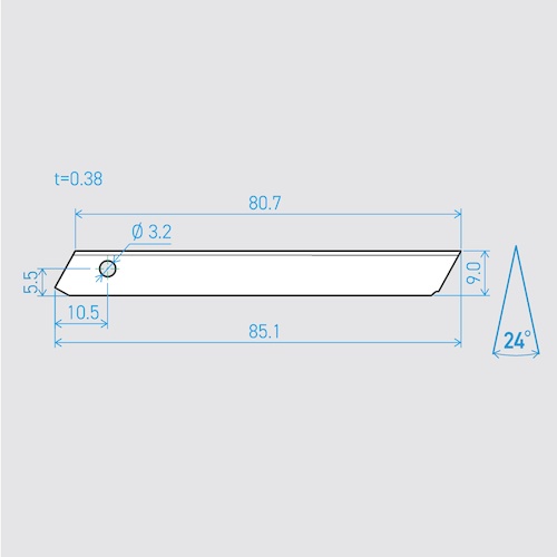 貝印刃物 機械刃 P81-3C 24°(200枚セット)【750BH2038】