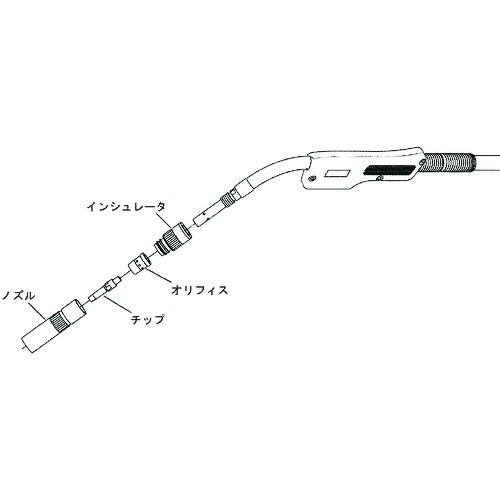 DAIHEN CO2/MAG溶接用部品 チップ 0.8φ【K980C23】