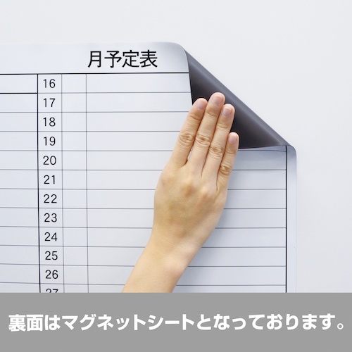 マグエックス マグネットスケジュールボードシート 月間 90120【MSVP-90120M】