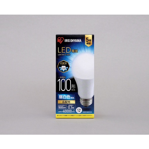 IRIS 521614 LED電球 E26 広配光タイプ 昼白色 100形相当 1600LM【LDA12N-G-10T6】