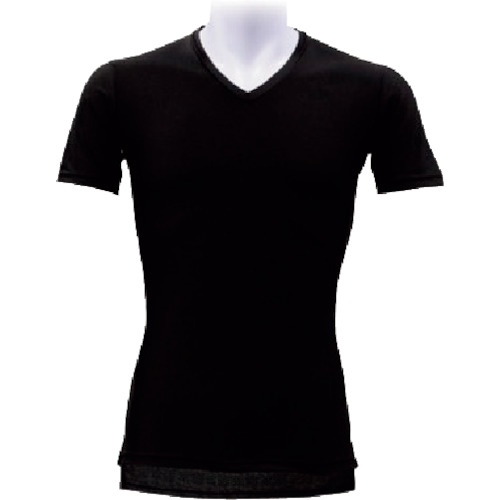 リベルタ 氷撃 デオドライズテック 半袖Vネック ブラック 3XL【DT-25153165】