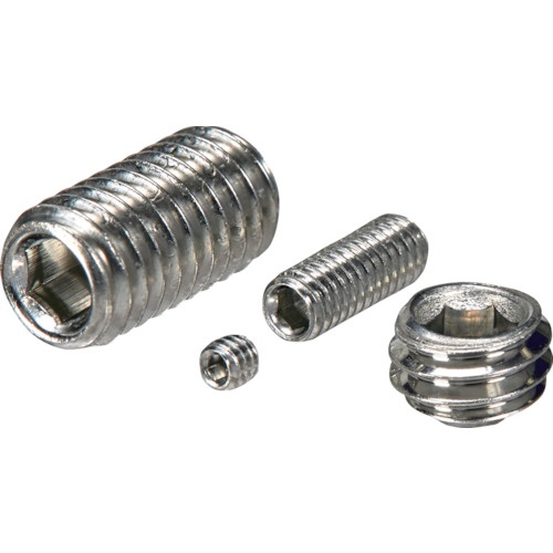 TRUSCO 六角穴付止めねじ くぼみ先 ステンレス M2.6×3 20本入【F001-02603】
