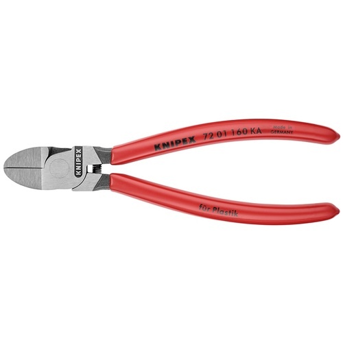 KNIPEX プラスチック用ニッパーラウンドヘッド 160mm【7201-160KA】