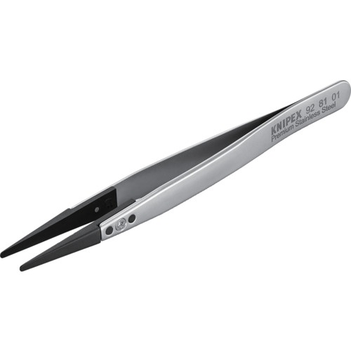 KNIPEX ESDチップ交換式ピンセット 130mm【2695858】