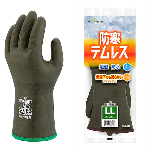 SHOWA 防寒手袋 No282防寒テムレス オリーブグリーン LLサイズ【NO282-LLOG】