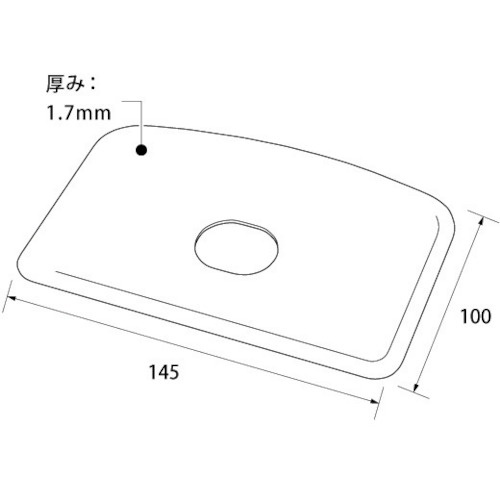 BURRTEC バーキンタX スクレーパー(穴あき四角) 赤 BKXSP-WHSR【66219500】