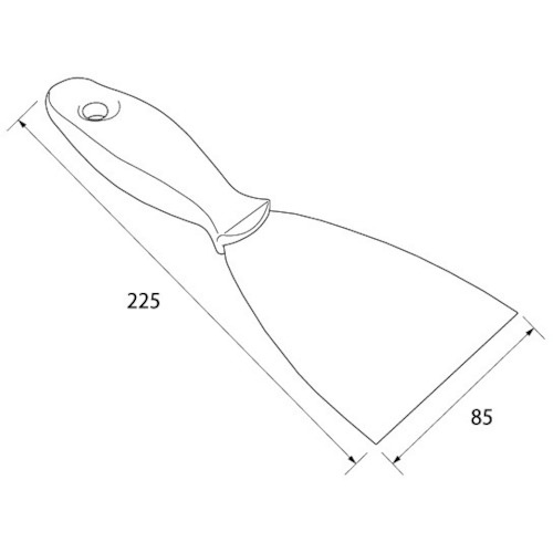 BURRTEC バーキンタX ステンレス スパチュラ(中)黄 BKXSSPH-MY【66217700】