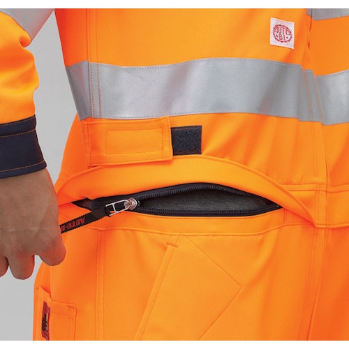 AUTO-BI 反射型つなぎ服7630-005レッド-5L【7630-005-5L】