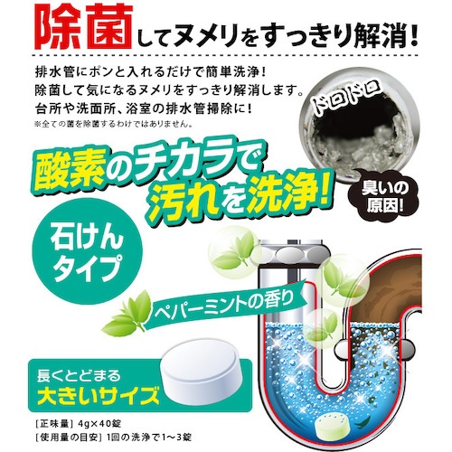 アイメディア 排水管の一発洗浄 石けんタイプ【1007717】