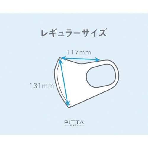 アラクス ピッタ マスク レギュラー ライトグレー 3枚入【157309】