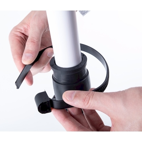 HCL 樹脂製ホースバンド Ezyclamp 手締めタイプ 締付径25.0～125.0mm ナイロン12【PWD-13-125-WG-PA12-BK】