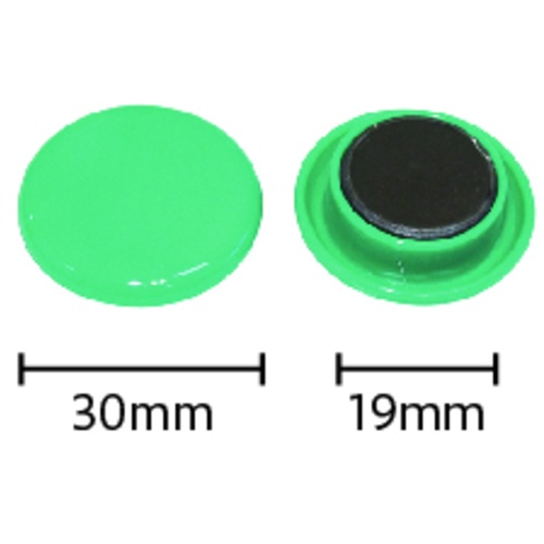 mitsuya カラーマグネット30mm 緑30個【BX3-CM30GR】
