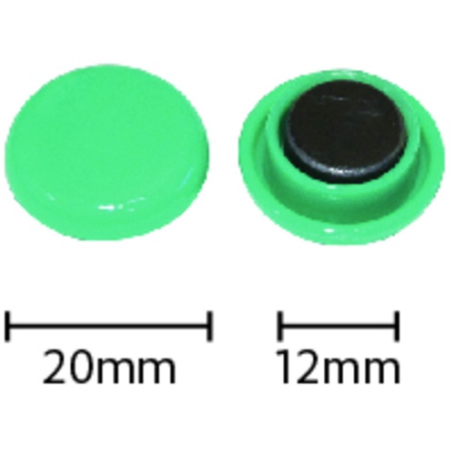 mitsuya カラーマグネット20mm 緑12個【BX2-CM20GR】