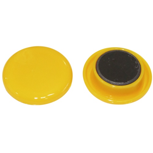 mitsuya カラーマグネット30mm 黄10個【BX2-CM30YL】