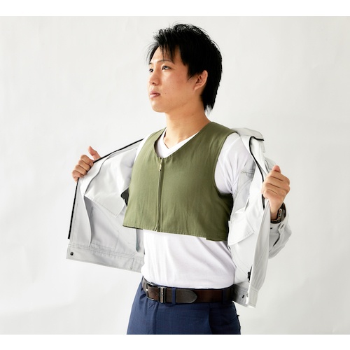 TRUSCO アイシングベスト前面コットンタイプ 保冷剤3個セット【WICEV-SET】