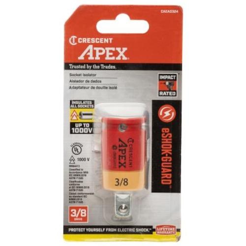 APEX TOOL eSHOKーGUARD(TM) 9.5mm 絶縁ソケットアダプター【CAEAD324】