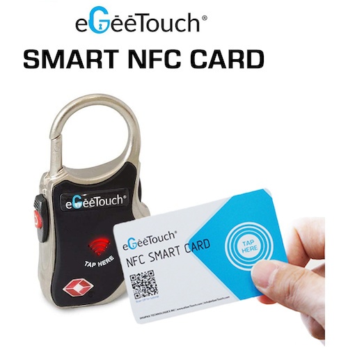 JSBTECH eGeeTouchNFC スマートカード & NFC スマートキーホルダー 2枚セット【5-NFC-2002CF】