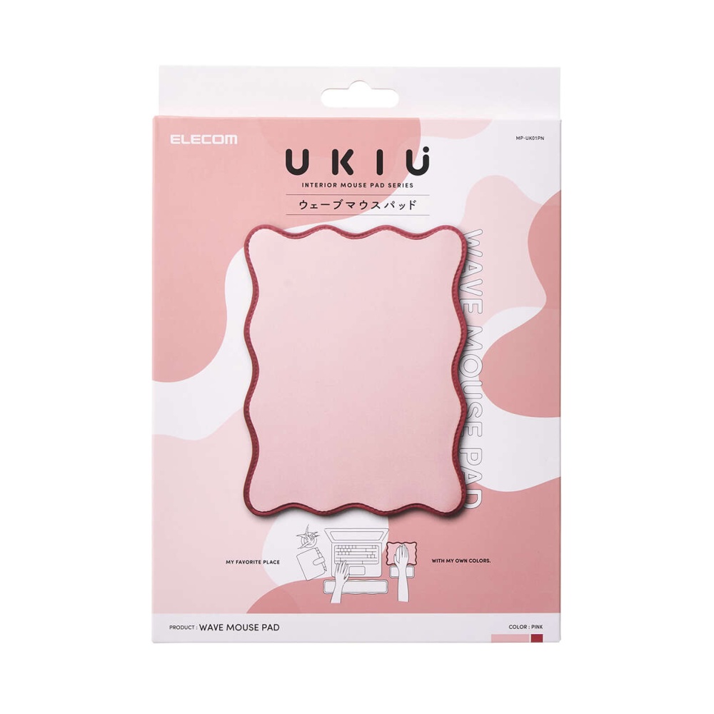 ウェーブ×バイカラーマウスパッド“UKIU”【MP-UK01PN】