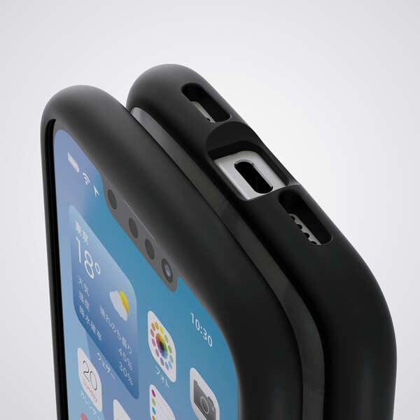 iPhone 16e TOUGH SLIM LITE ケース フレームカラー MAGKEEP【PM-A25STSLFCMBK】