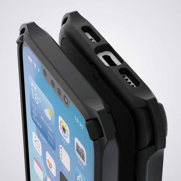 iPhone 16e ZEROSHOCK ケース【PM-A25SZEROBK】