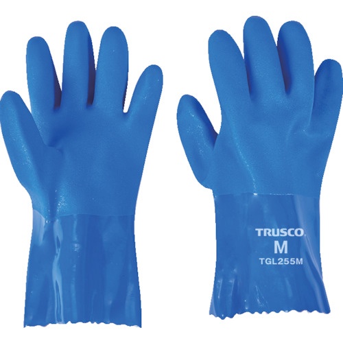 TRUSCO 耐油ビニール手袋1.2mm厚 Mサイズ 右手用 10枚入【TGL255M-10R】