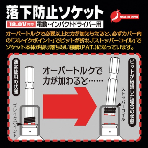 ベストツール KOSEI 落下防止ソケット 21mm【BS-21RB】