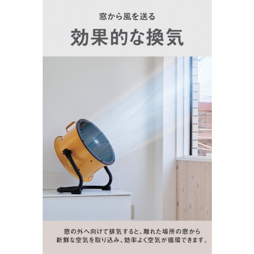 CAT サーキュレーター 35cm(壁・床タイプ) イエロー【HVD-14ACDO】