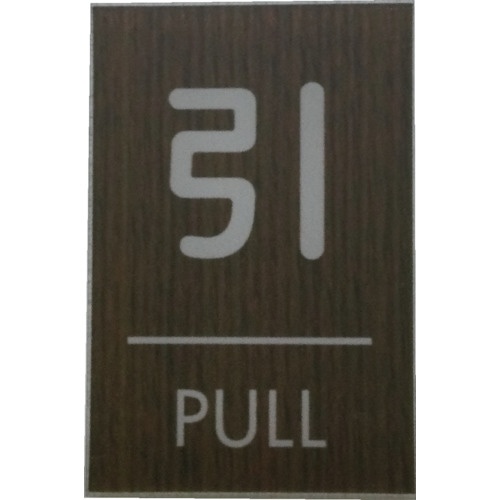 光 ウッドライクマットサイン角型引くPULL【WMS68-2】