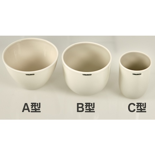 TRUSCO 磁製C型るつぼ 30ml 規格C1【CR30-C1】