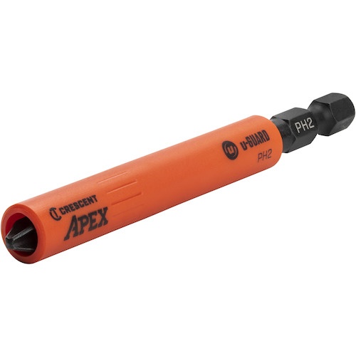 APEX TOOL U-GUARD 安全スリーブ付きドライバービット PH2 2本パック【CAUGB3BPH2】