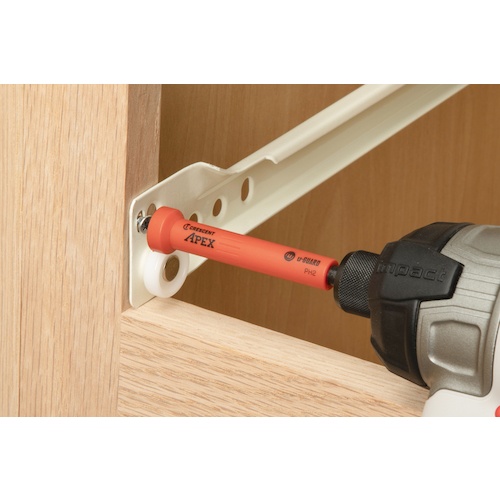 APEX TOOL U-GUARD 安全スリーブ付きドライバービット PH2 2本パック マグネット仕様【CAUMB3BPH2】
