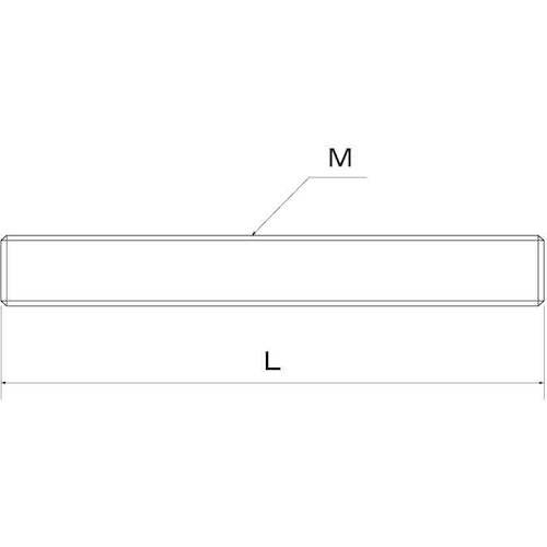SUNCO 定尺寸切 M12X285 (1本入)【C1-00-0000-0120-0000-00】