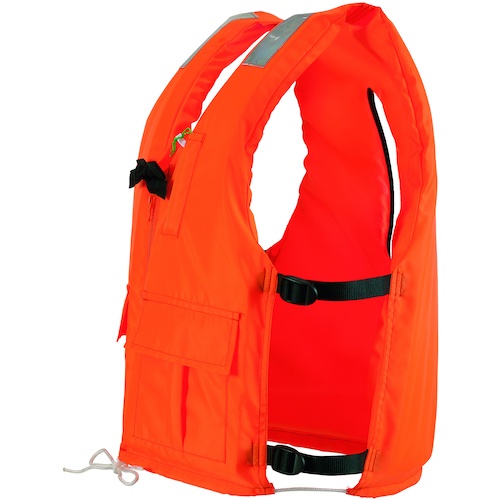 OCEANLIFE 作業用ライフジャケット 背開式 イエロー TYPE A【DX-5-YL】
