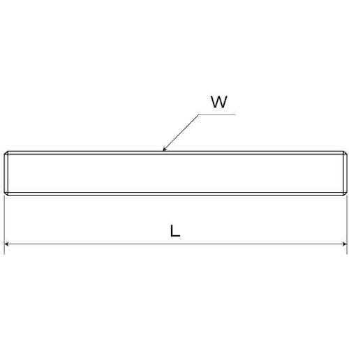 SUNCO ユニクロ 寸切ボルト W1/4X1000 (1本入)【C1-00-1002-8020-0000-01】
