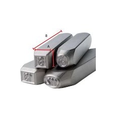 GRUVREM 数字刻印セット 丸面スタンダード 0～9 5mm【1005000】