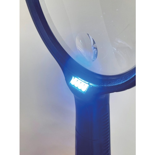 TRUSCO LED4個付手持ちルーペ Φ130 倍率1.8倍(6倍)【TL-130LED4】