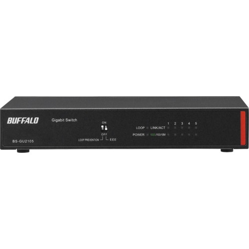 BUFFALO 法人向け Giga対応 Layer2 アンマネージスイッチ 5ポート【BS-GU2105】