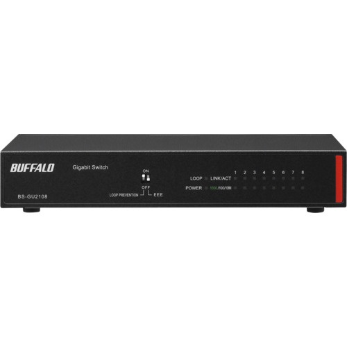 BUFFALO 法人向け Giga対応 Layer2 アンマネージスイッチ 8ポート【BS-GU2108】