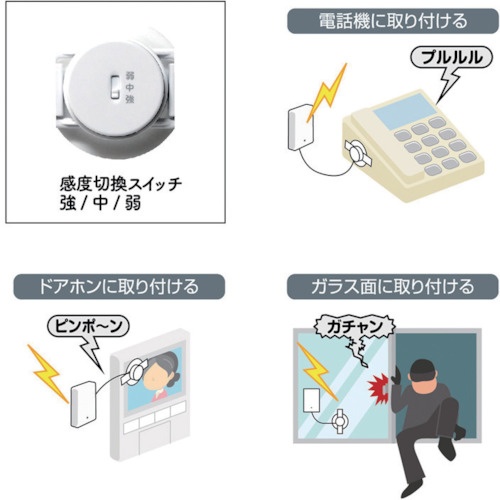 REVEX 増設用 音・衝撃センサー送信機【XP60】