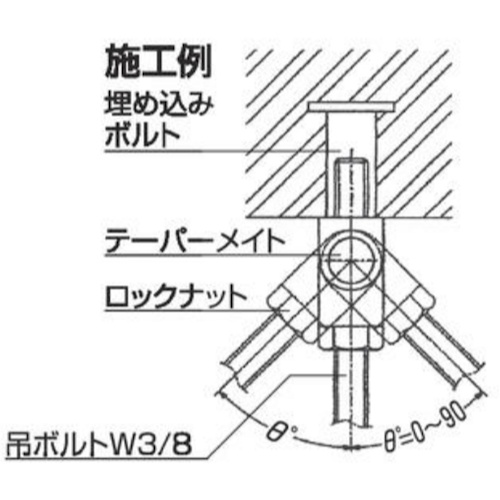 テーパーメイト (C型鋼・H型鋼) (W)25.2x(H)53.4mm【10102817】