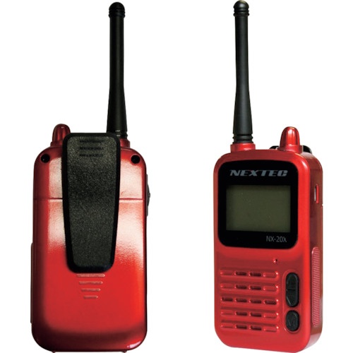 F.R.C. 小型・軽量 特定小電力トランシーバー2台セット(ワインレッド)【NX-20X(WR)】