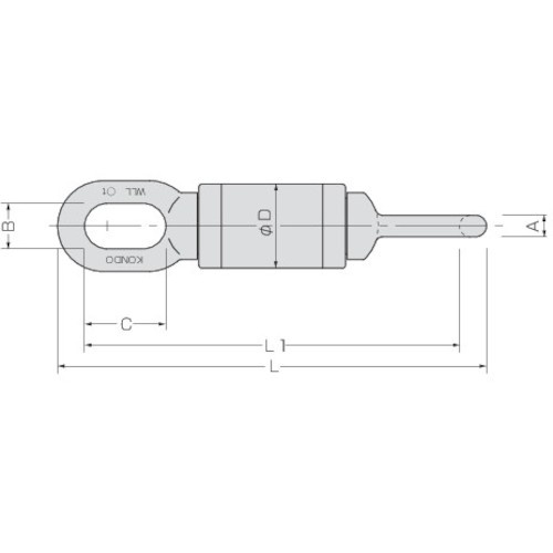 コンドーテック KTスイベル KBS-103 (3t)【081A7KBS103】