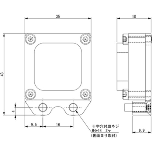 アインツ ワイヤレスコネクター4P・ロボット側【OXR-RS04R-03】