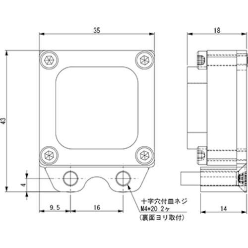 アインツ ワイヤレスコネクター4P・ロボット側【OXR-RS04R-10】